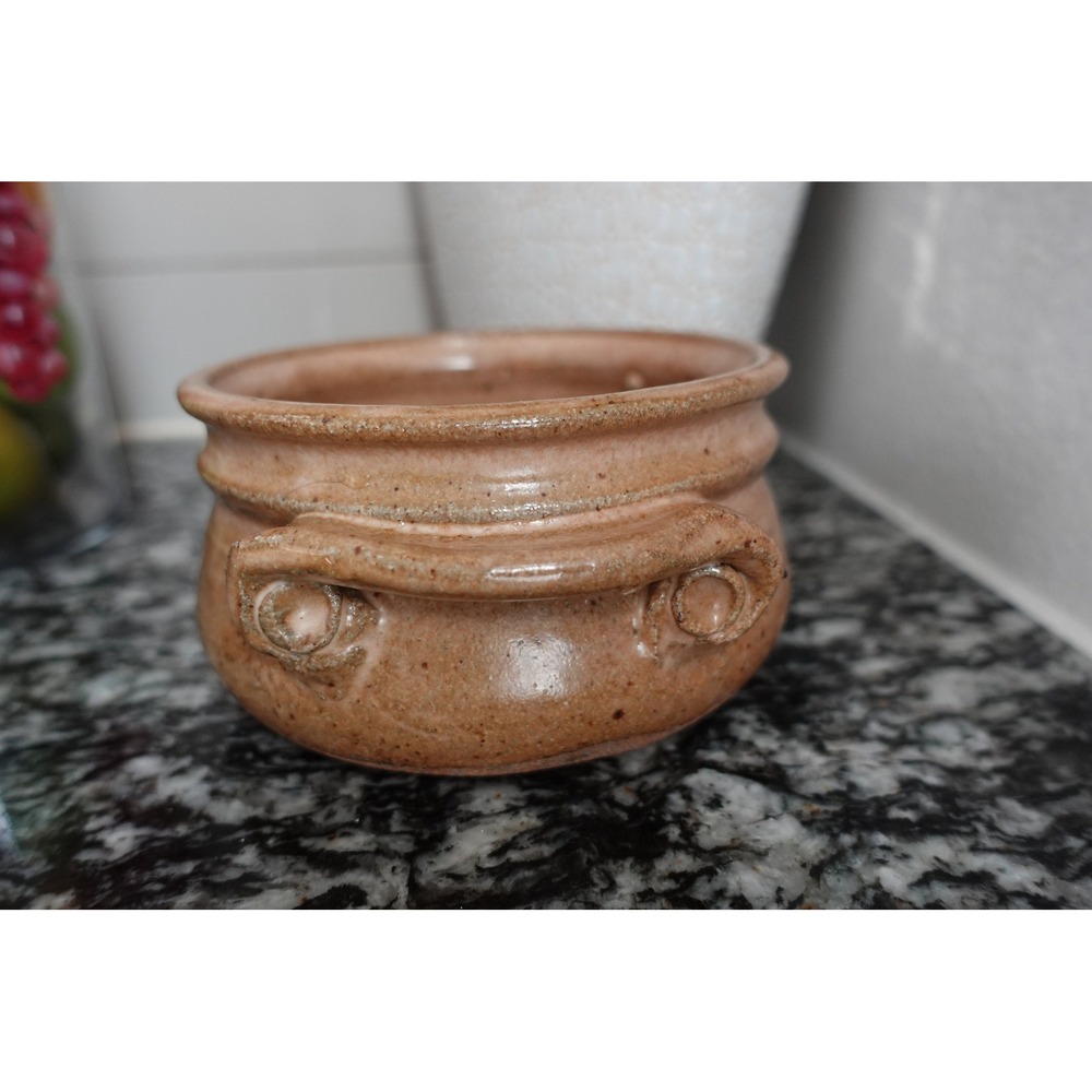 Handmade Pottery Bowl Planter Small Brown Ceramic trinket dish‎ Unique Decor